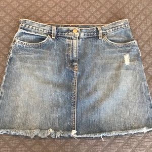 J. Crew mini denim skirt